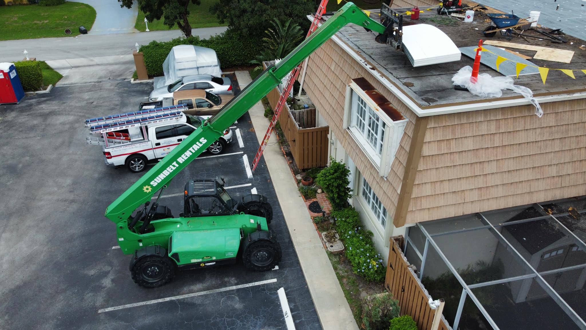bucket lift | Roofing Concepts Unlimited